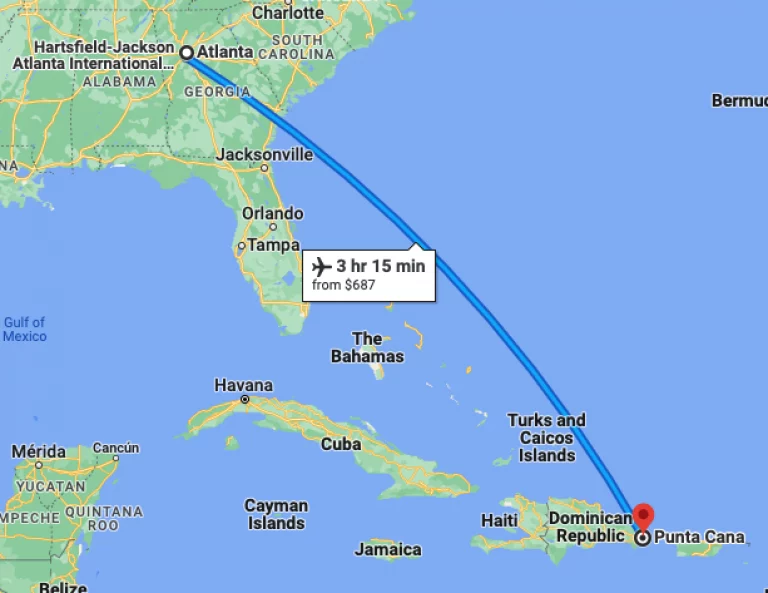 Flight from Atlanta to Punta Cana
