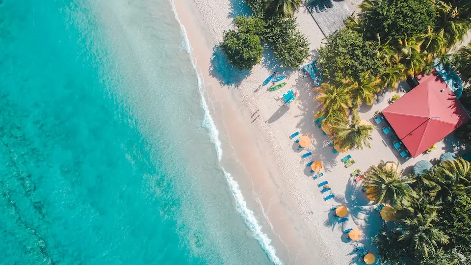 An aerial picture of Punta Cana