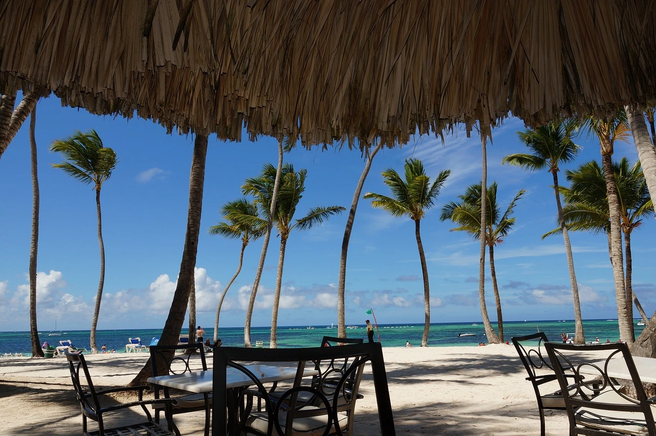 Featured image showing a beautiful beach scene in Punta Cana, representing the typical weather conditions in August.