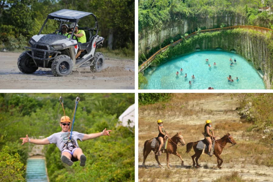 Mega Combo: Zipline, 4×4 Off-road Polaris & Horseback Riding in Punta Cana, Dominican Republic